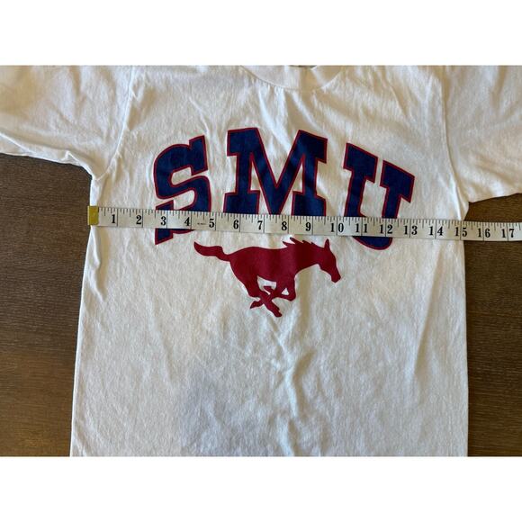 SOUTHERN METHODIST UNIVERSITY SMU Tee T-Shirt Top Youth size 10 / 12 Gameday - Picture 4 of 5